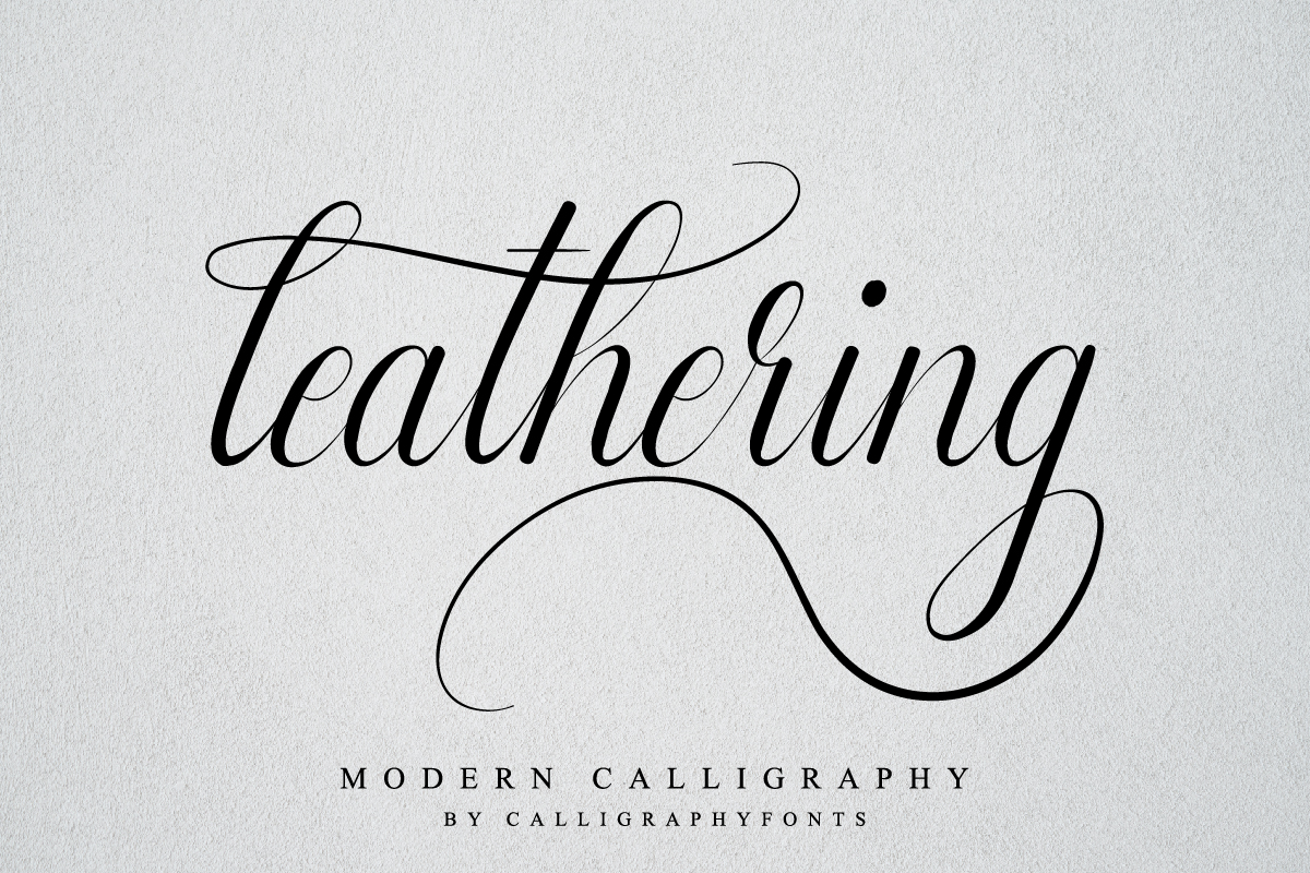 3. Modern Calligraphy Tattoo Fonts - wide 7