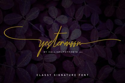 Yestermoon Font