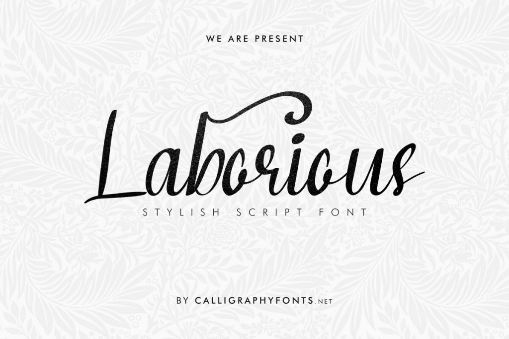 laborious-font-by-calligraphyfonts