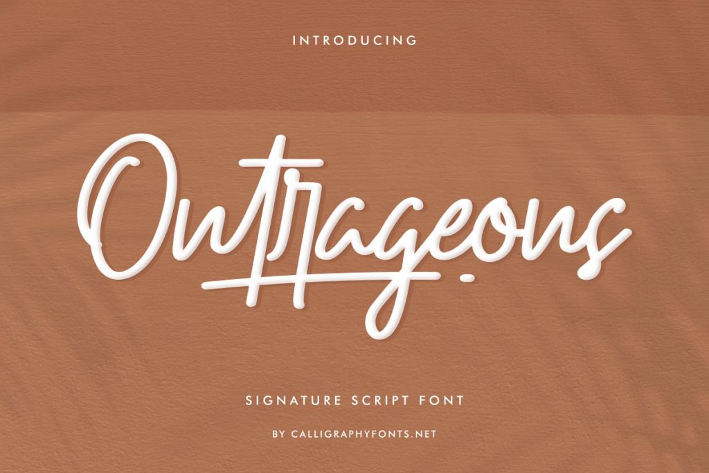 outrageous-font-by-calligraphyfonts