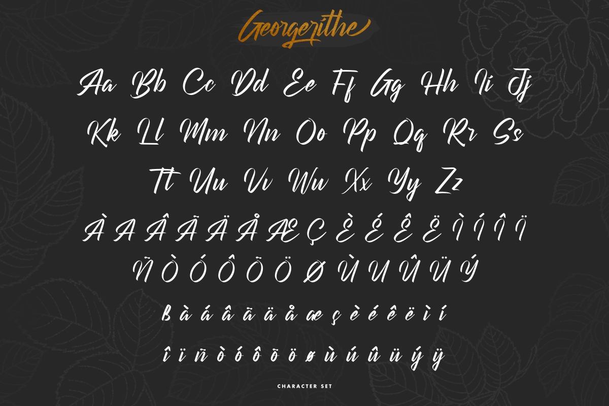 Georgerithe Font By Calligraphyfonts Net