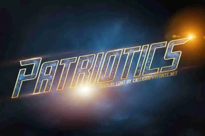 Patriotics Sans Serif Font - Image 2