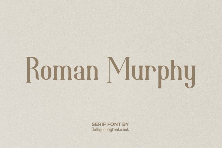 Roman Murphy Font by CalligraphyFonts.net