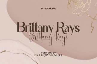 Brittany Rays Font Duo