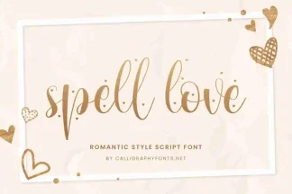 Spell Love Calligraphy Font