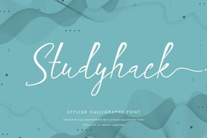 Studyhack Calligraphy Font - Image 10