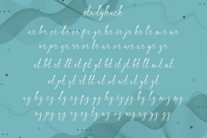 Studyhack Calligraphy Font - Image 5