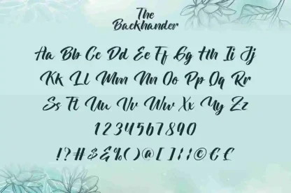The Backhander Font by CalligraphyFonts.net