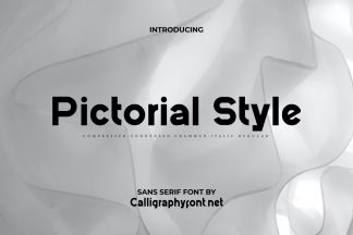 Pictorial Style Font