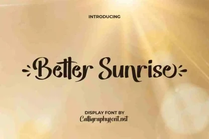 Better Sunrise