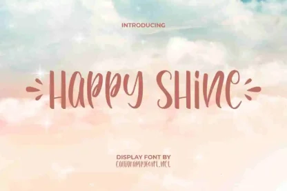 Happy Shine Display Font