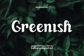 Greenish Trendy Font