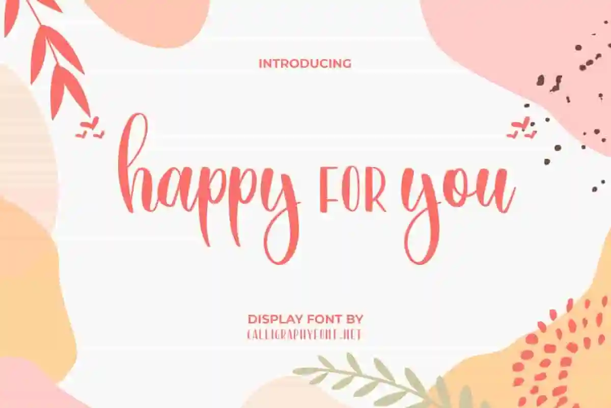 Happy For You Display Font