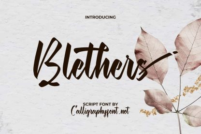 Blethers Feminine Font