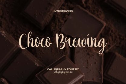 Choco Brewing Font