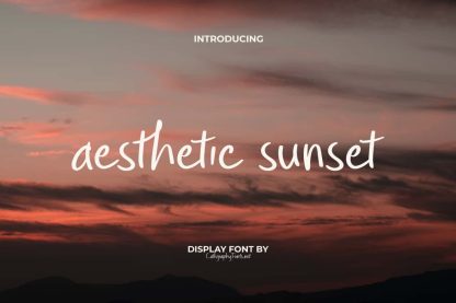 Aesthetic Sunset Font - Image 10