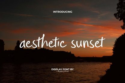 Aesthetic Sunset Font