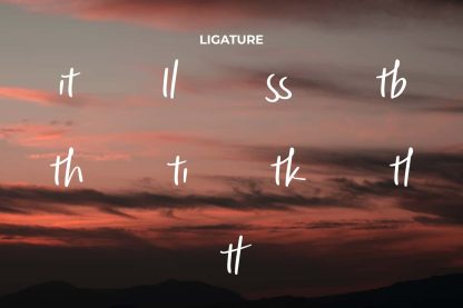 Aesthetic Sunset Font - Image 7