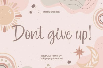 Dont Give Up Font - Image 9