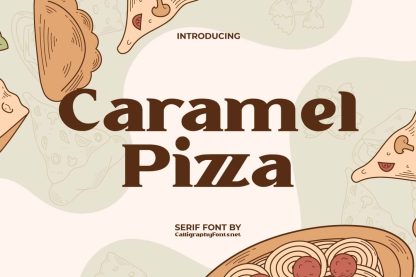 Caramel Pizza Font - Image 9