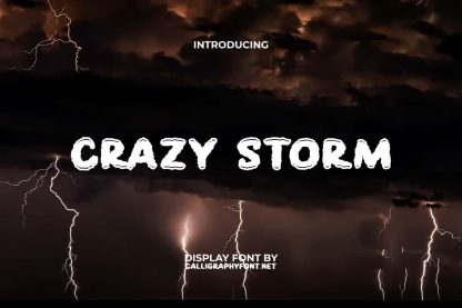 Crazy Storm Font