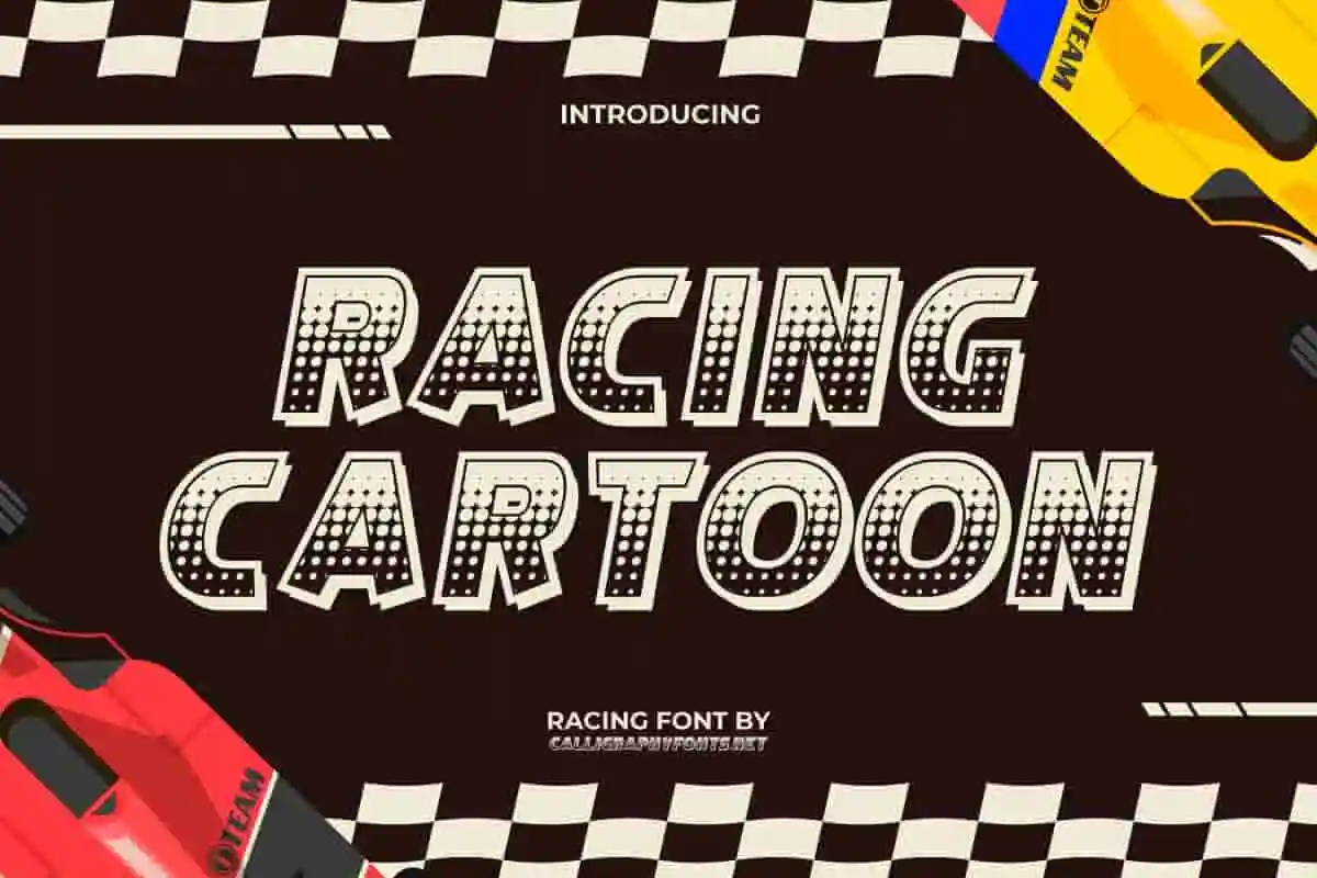 racing cartoon