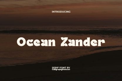 Ocean Zander Font