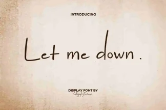 Let Me Down