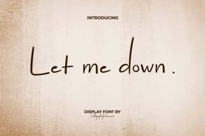 Let Me Down Font - Image 9