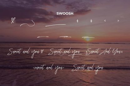 Sunset and You Font - Image 8