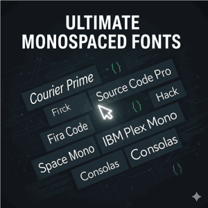 Monospaced fonts use cases