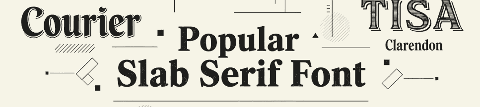 Popular Slab Serif Font