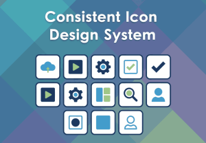 Consistent icon design system