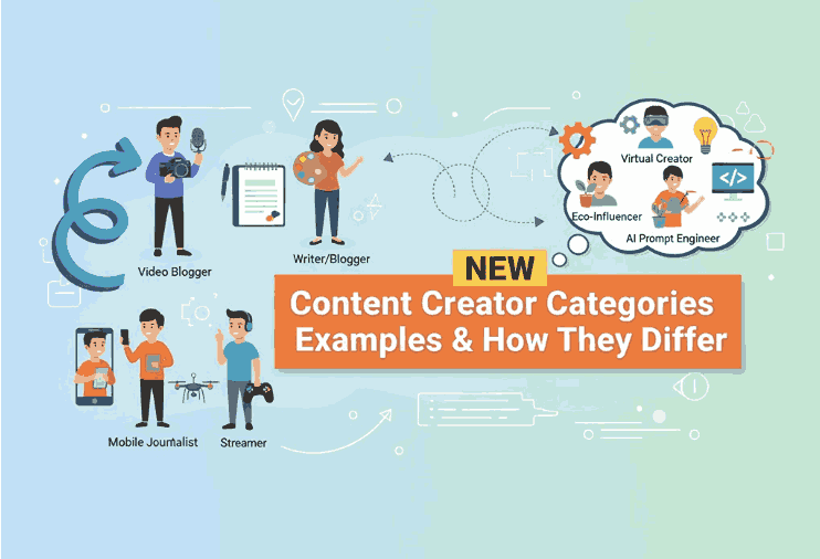 Content Creator Categories Examples