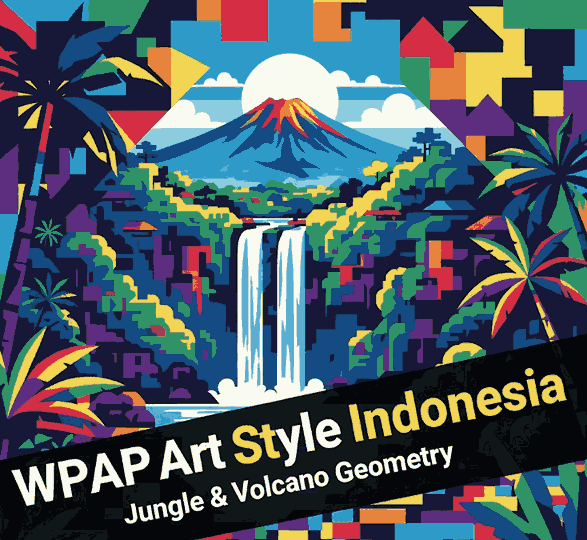 WPAP Art Style Indonesia