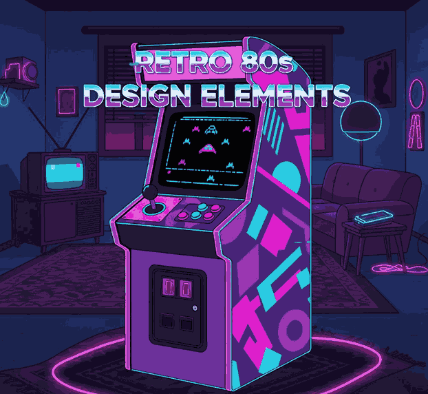 Retro 80s Design Elements