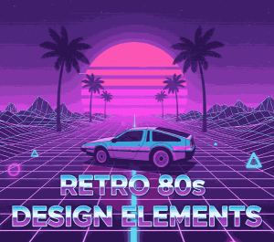 Retro 80s Design Elements