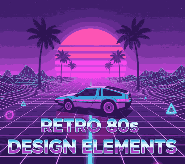 Retro 80s Design Elements