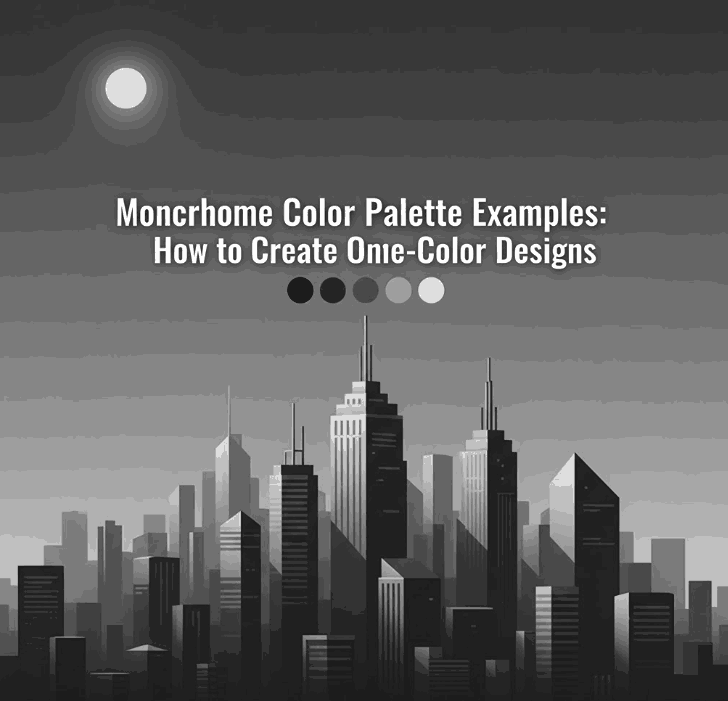 Monochrome Color Palette Examples